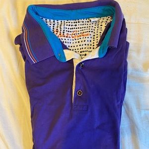 Robert graham purple polo